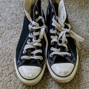 Black Hightop Converse 8.5 womens
